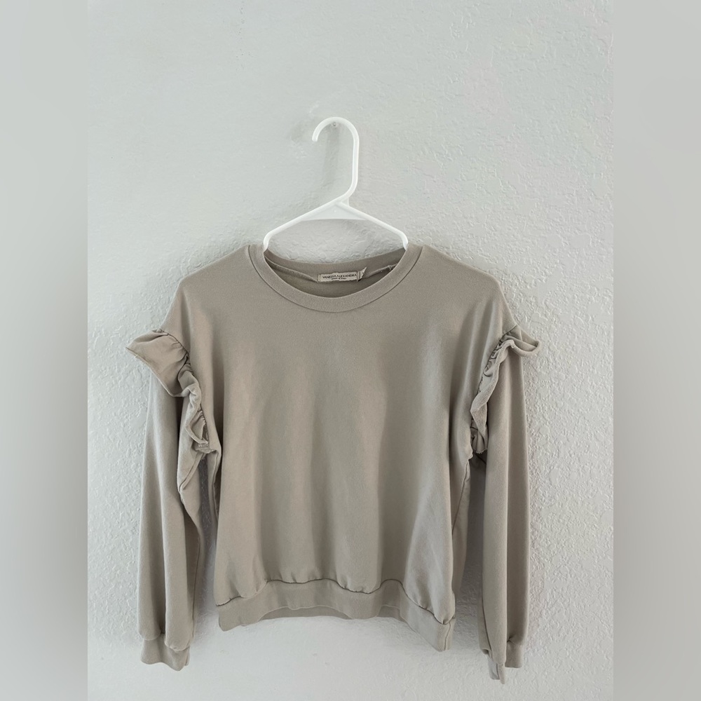 Vanessa Alexandra size S beige blouse.Made in Italy